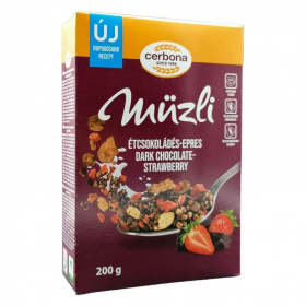 Cerbona müzli (étcsokoládés-epres) 200g