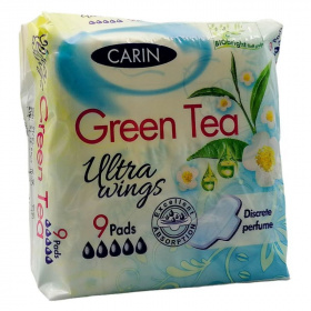 Carin ultra szárnyas intimbetét (green tea ultravékony) 9db