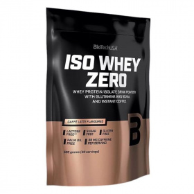 BioTechUSA Iso Whey Zero lactose free (caffé latte) tejsavó fehérjepor 500g