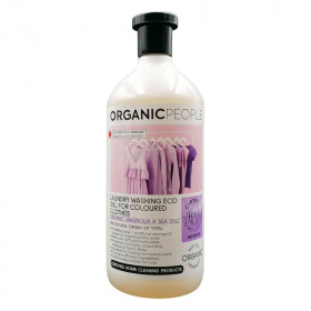 Organic People öko mosógél (színes ruhákhoz, bio magnóliával és tengeri sóval) 1000ml