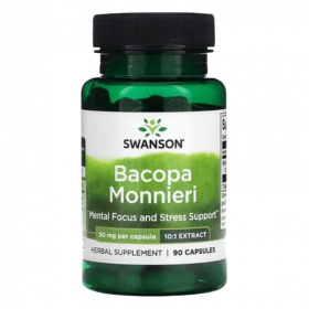 Swanson Bacopa Monnieri 10:1 kivonat 50mg kapszula 90db