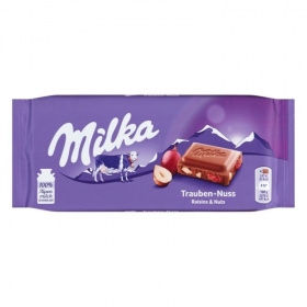 Milka tejcsoki mazsola-mogyoró 100g