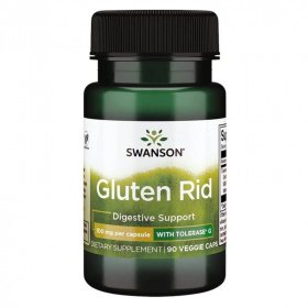 Swanson Gluten Rid glutén bontó enzim 100mg növényi kapszula 90db